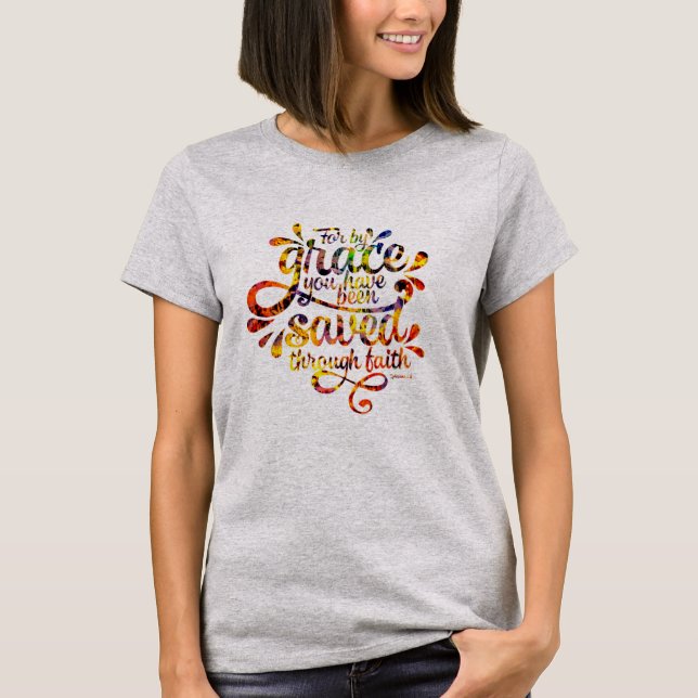 Durch Gnade gerettet T-Shirt (Vorderseite)