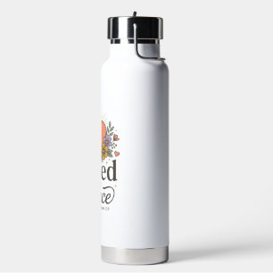 Durch Gnade Gerettetes Florales Christliches Vekto Trinkflasche
