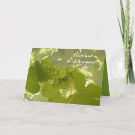 durch Grapevine gehört, Glückwünsche, grün Karte