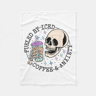 Durch Iccied Coffee and Angstzustände Mental Healt Fleecedecke