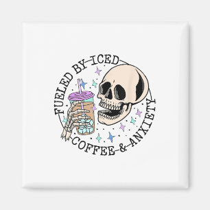 Durch Iccied Coffee and Angstzustände Mental Healt Magnet