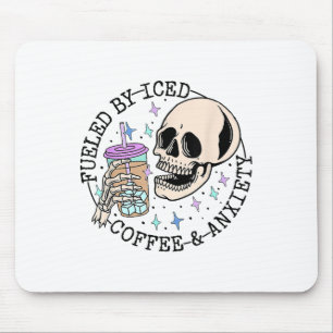 Durch Iccied Coffee and Angstzustände Mental Healt Mousepad