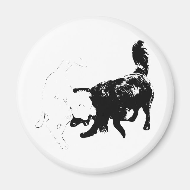 Durch ihre Bewegung festgehalten Magnet (Vorne)