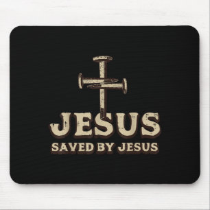 Durch Jesu Kreuz gerettet Christlich Religiöser Go Mousepad