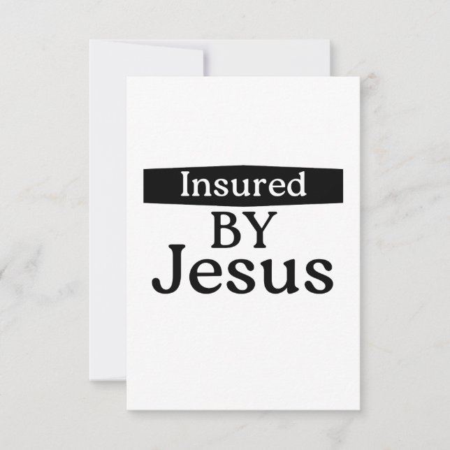Durch Jesus Christlich Ermutigung Versicherte Karte (Vorderseite)