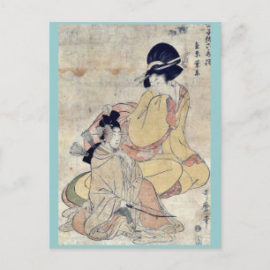 durch Kitagawa Utamaro Ukiyo-e. Postkarte