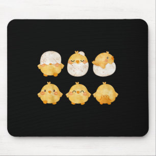 Durch Küken, die aus Eiern schlüpfen Süße kleine H Mousepad