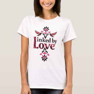 Durch Liebe Verbundene Florale Vögel Unisex T-Shirt