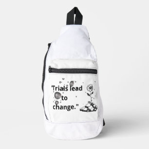 Durch Prüfungen aufblühen – Stärke aus den Rissen Crossbody Bag