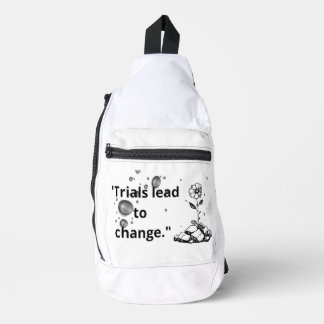 Durch Prüfungen aufblühen – Stärke aus den Rissen Crossbody Bag