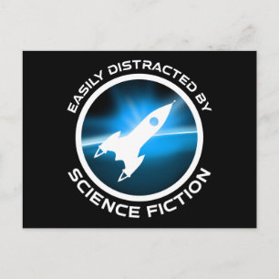 Durch Science-Fiction Leicht Ablenkbar Postkarte