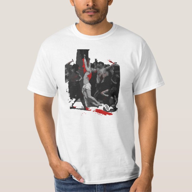 Durch seine Streifen [black&red] T-Shirt (Vorderseite)