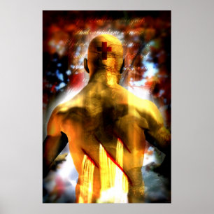 Durch seine Streifen Poster