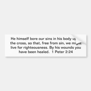 Durch seine Wunden Autoaufkleber