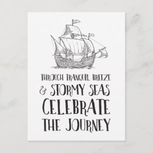 Durch Stormy Seas Celebrate Life's Journey Postkarte