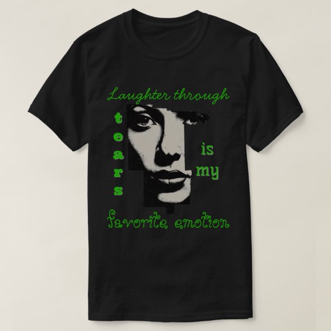 Durch Tränen lachen - Design unisex T - Shirt (Design vorne)