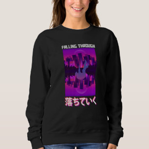 Durch Vaporwave-Kleidung fallen Sweatshirt