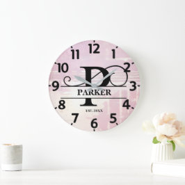 Durchblutungsstörung P Monogramm Große Wanduhr