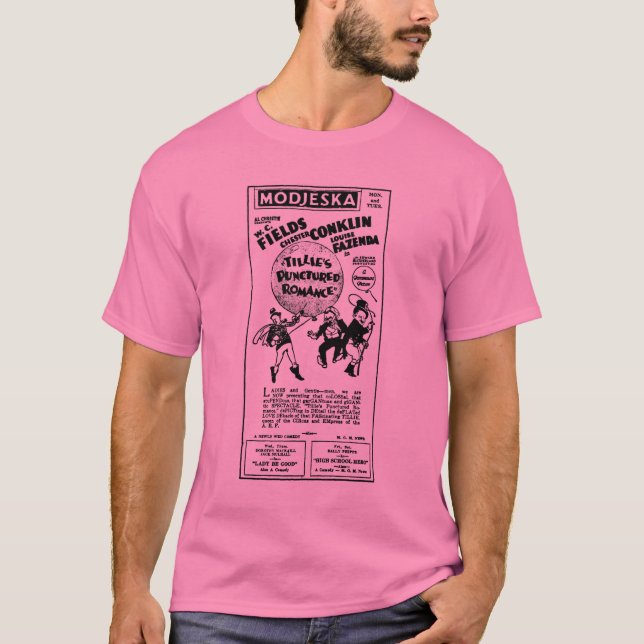 Durchbohrter Romance T - Shirt W.C. Fields Tillies (Vorderseite)