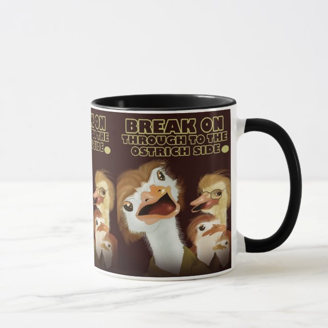 Durchbrechen bis zum Straußenpokal Tasse (Rechts)