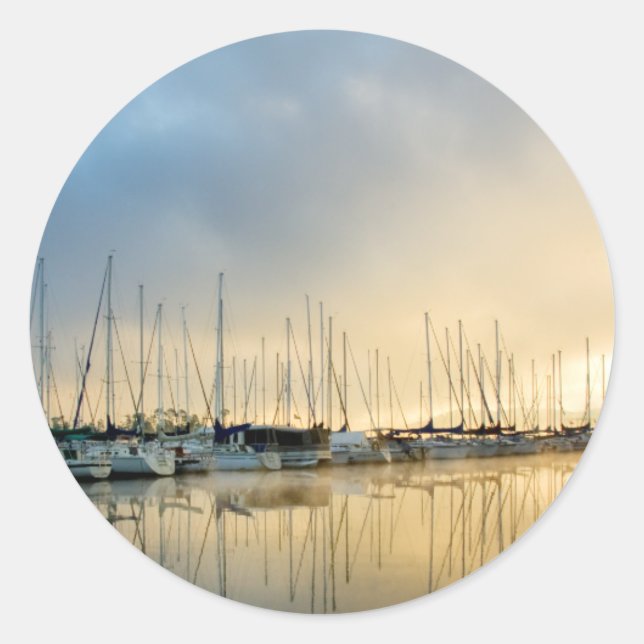 Durchbrechen II Runder Aufkleber (Vorderseite)