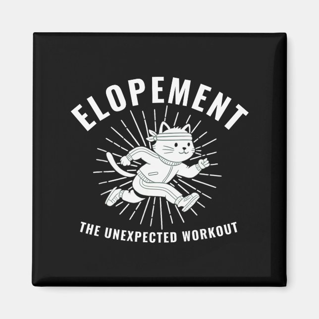 Durchbrennen Das unerwartete Workout-Design Lustig Magnet (Vorne)