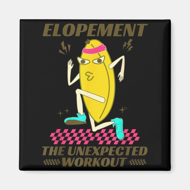 Durchbrennen Das unerwartete Workout Lustiges Fruc Magnet (Vorne)