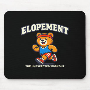 Durchbrennen das unerwartete Workout Waschbär lust Mousepad