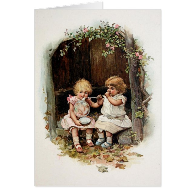 Durchbrennenblasen-Vintage Mädchen (Vorne)