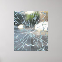 durchbrochenes Fenster