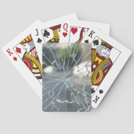 durchbrochenes Fenster Spielkarten