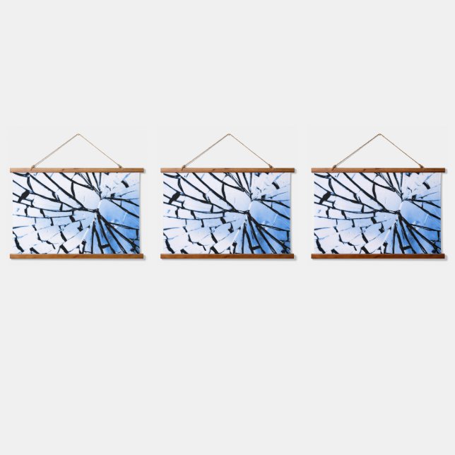 durchbrochenes Fenster Wandteppich Mit Holzrahmen (Dreifach)