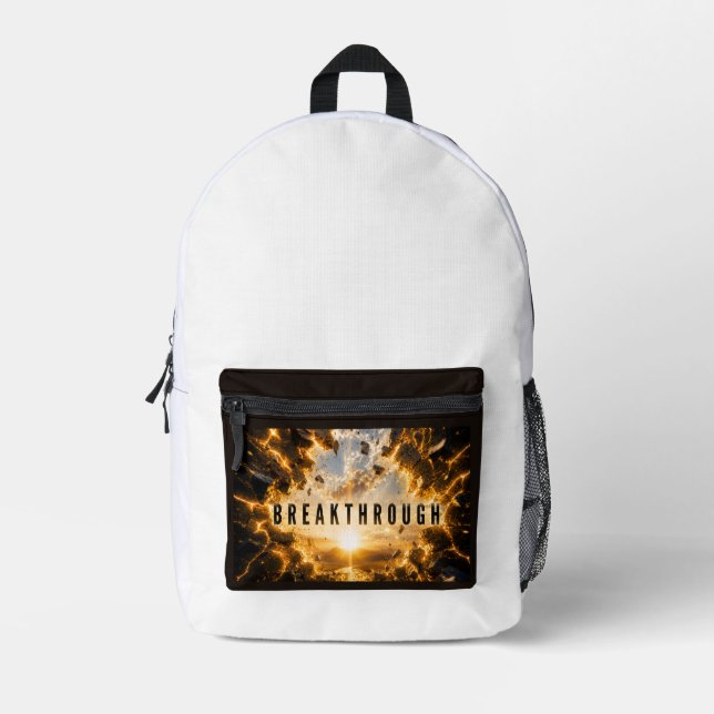 Durchbruch Bedruckter Rucksack (Vorderseite)