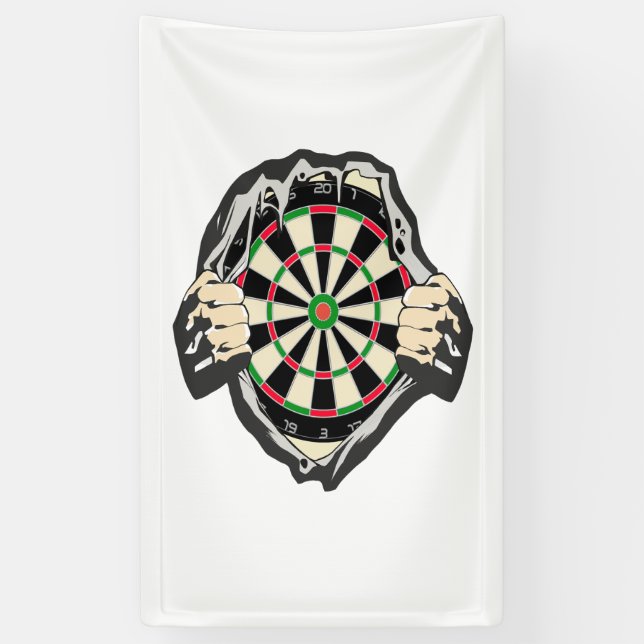Durchbruch zum Bullseye - Ultimate Dartboard Banner (Vertikal)