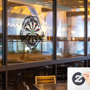 Durchbruch zum Bullseye - Ultimate Dartboard Fensteraufkleber