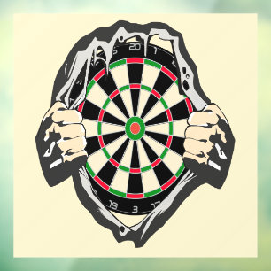 Durchbruch zum Bullseye - Ultimate Dartboard Fensteraufkleber