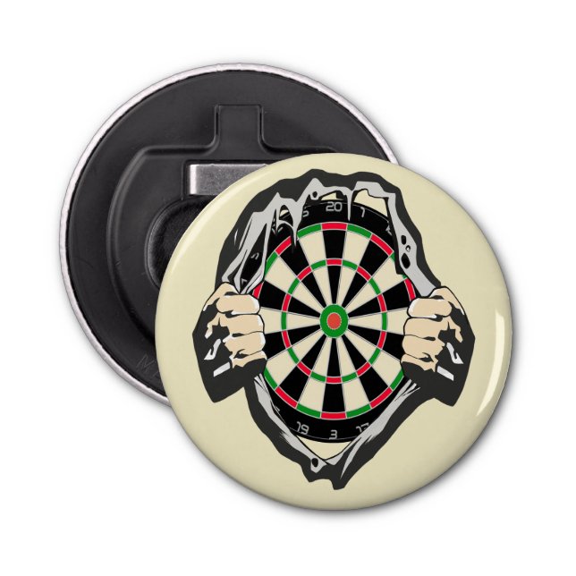 Durchbruch zum Bullseye - Ultimate Dartboard Flaschenöffner (Vorderseite)