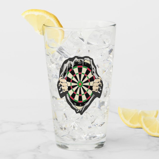 Durchbruch zum Bullseye - Ultimate Dartboard Glas (Vorderseite Ice)