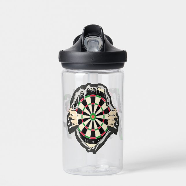 Durchbruch zum Bullseye - Ultimate Dartboard Trinkflasche (Vorne)