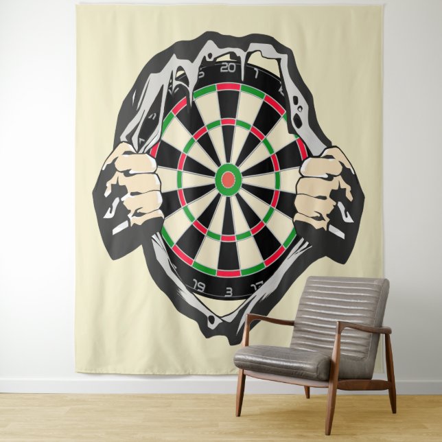Durchbruch zum Bullseye - Ultimate Dartboard Wandteppich (Beispiel)