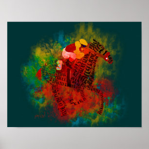 Durchdachte Typografie" Poster