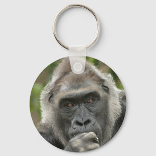 Durchdachter Gorilla Schlüsselanhänger