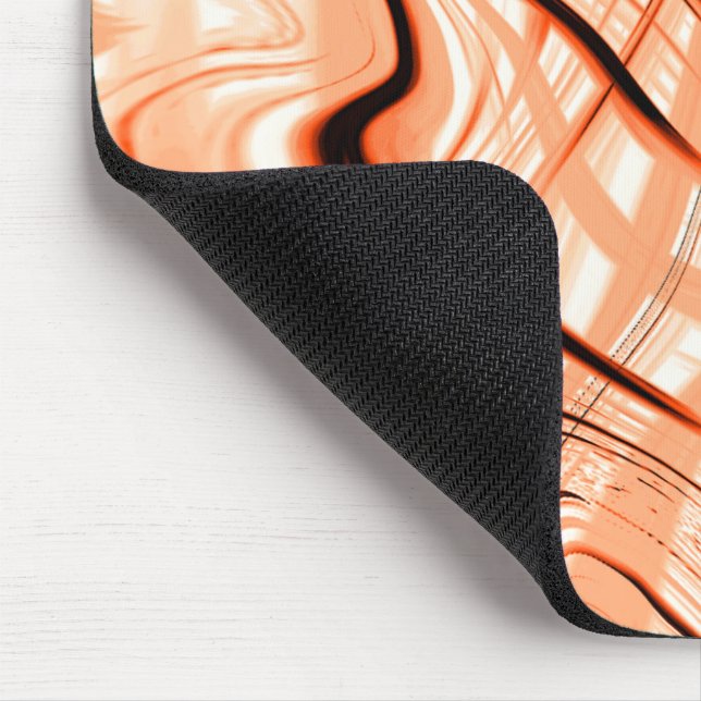 Durcheinander brauner gewellter Schlaganfälle in v Mousepad (Ecke)