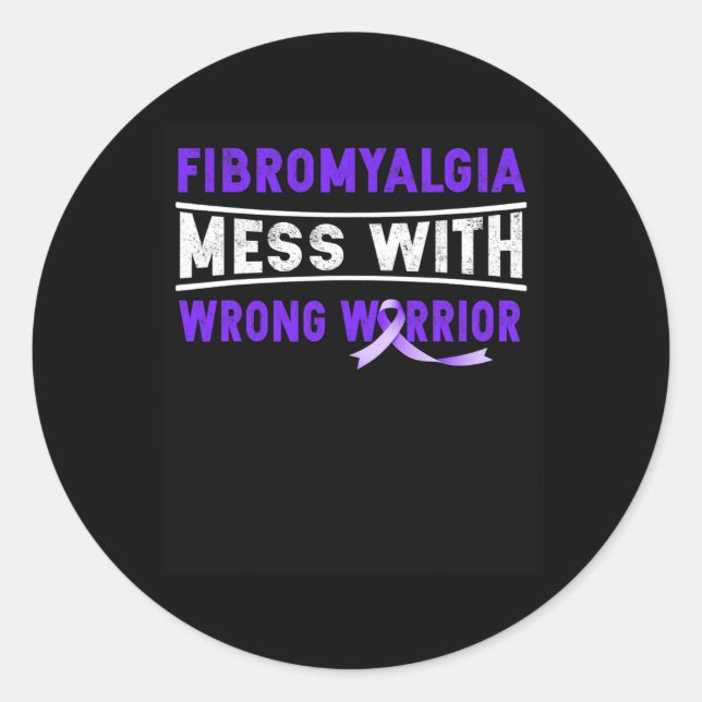 Durcheinander mit dem falschen Krieger Runder Aufkleber (Vorderseite)