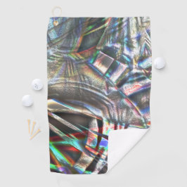 Durcheinander von bunten Strichen in rustikalem un Golfhandtuch