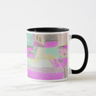Durcheinandergebrachte Szene--magenta Tasse