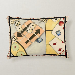 Durcheinandergebrachte Zusammenstellung der Dekokissen