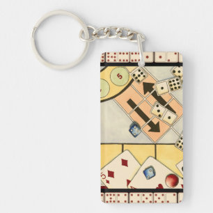 Durcheinandergebrachte Zusammenstellung der Schlüsselanhänger