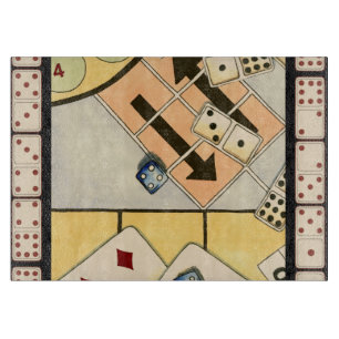 Durcheinandergebrachte Zusammenstellung der Schneidebrett