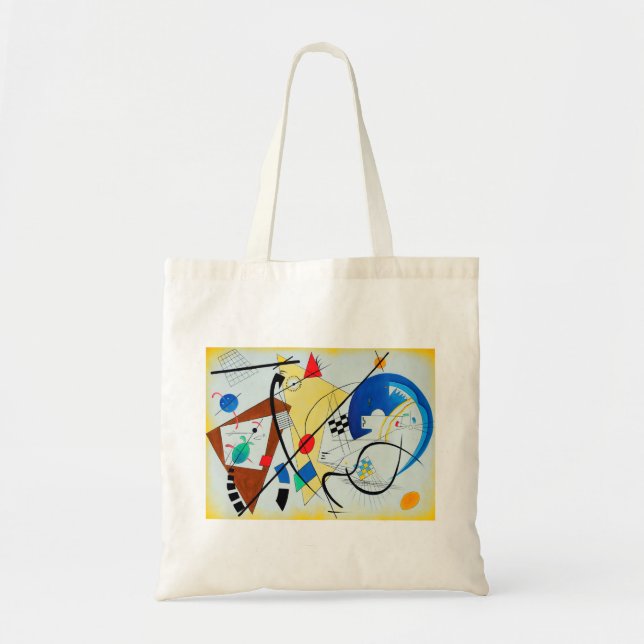 Durchfahrt Linie durch Wassily Kandinsky Tragetasche (Vorne)